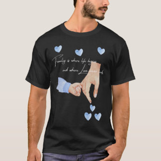 T-shirt Hommes Nouveau Père D'Un Garçon Portant Les Mains