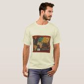 T-SHIRT HOMMES NOUVELLE FANCY, WORLD MAP DESIGN (Devant entier)