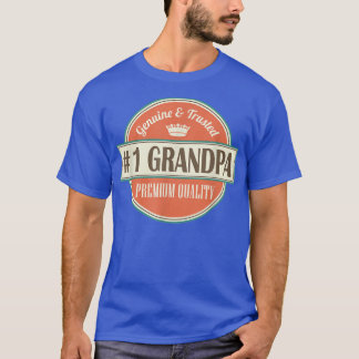 T-shirt Hommes Numéro 1 Grand-père 1 Grand-père Fête des p