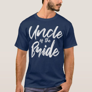 T-shirt Hommes Oncle De La Mariée Pour Famille Mariage Mat