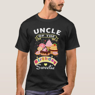 T-shirt Hommes Oncle De L'Anniversaire Sweetie Girl Ice Cr