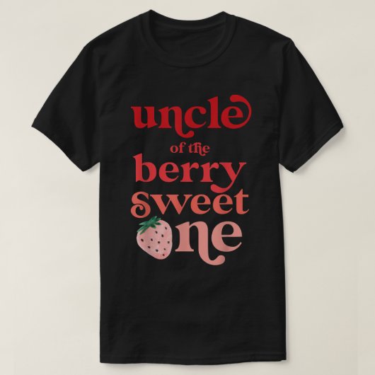 T-shirt Hommes oncle du Berry Sweet One Strawberry First (Design devant)