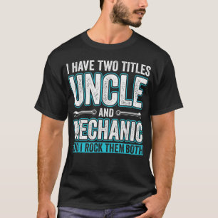 T-shirt Hommes oncle et mécanicien Funny Garage Fixation v