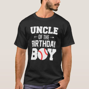 T-shirt Hommes Oncle Of The Birthday Boy Baseball Boy Fami