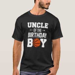 T-shirt Hommes Oncle Of The Birthday Boy Basketball Boy Fa