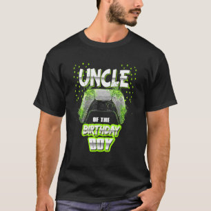 T-shirt Hommes Oncle Of The Birthday Boy Matching Gamer Bi