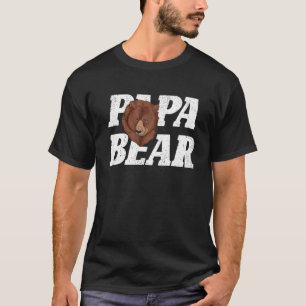 T-shirt Hommes Ours Famille Animal Papa Papa Papa Papa Pap