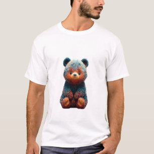 T-shirt Hommes Ours Pelucheux Iridescents