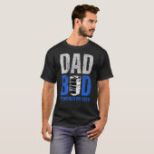T-shirt Hommes Papa Bod Alimenté Par Boire Bière Ont Un Fr (Devant entier)