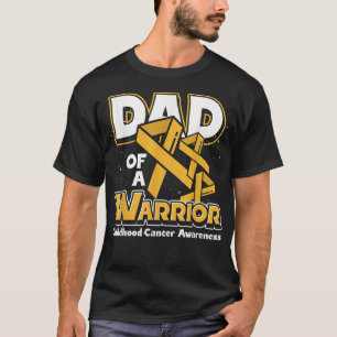 T-shirt Hommes Papa Cancer Guerrier Ribbon Fighter Enfance