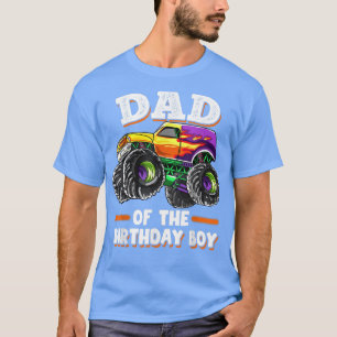 T-shirt Hommes Papa De L'Anniversaire Garçon Pères Monster
