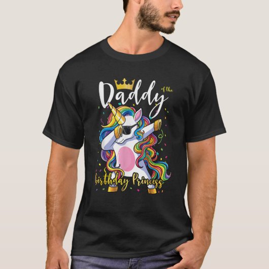 T-shirt Hommes papa de l'anniversaire Princesse Chemise Un (Devant)