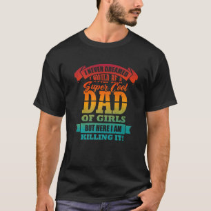 T-shirt Hommes Papa Des Filles Fier Père Dit Humour Hommes