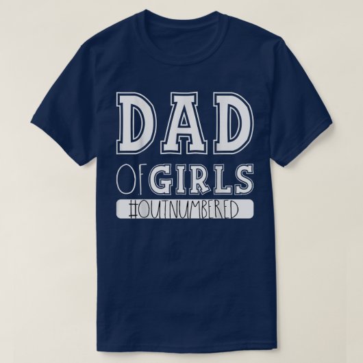 T-shirt Hommes papa des filles plus que papa drôle  (Design devant)
