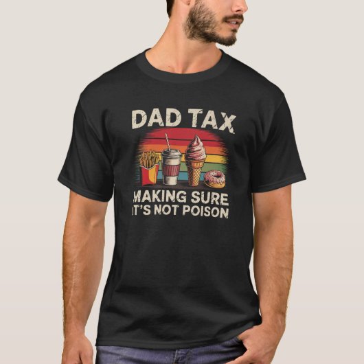 T-shirt Hommes Papa Impôt S'assurer que ce n'est pas du po (Devant)