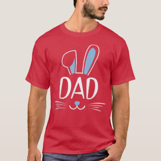 T-shirt Hommes Papa Lapin Visage Famille Groupe Famille Gr
