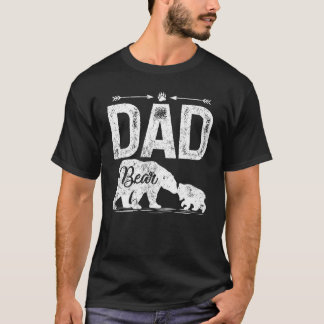 T-shirt Hommes Papa Ours Animal Correspondance Papa Ours P