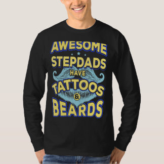 T-shirt Hommes Papa Stepdads Impressionnant Ont Tatouages 