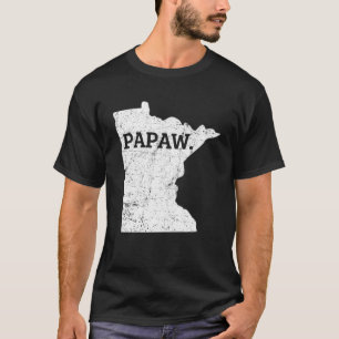 T-shirt Hommes Papaw Minnesota Minnesota Grand-pa