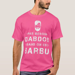 T-shirt Hommes Pas besoin d'abdos quand la barbe d'Humour 