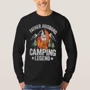 T-shirt Hommes Père Mari Camping Légende Sloth Rv Camper