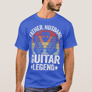 T-shirt Hommes Père Mari Guitare Légende Guitare Papa Guit