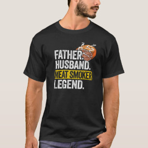 T-shirt Hommes Père Mari Viande Fumeur Légende Brisket Pap