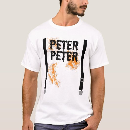 T-shirt Hommes Peter Citrouille Mater Matching Couple Hal (Devant)