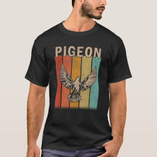 T-shirt Hommes Pigeon Poignée Femmes Kid Cute Pigeon Retr