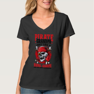 T-shirt Hommes Pirate Grand-père Jolly roger Freebooter 1