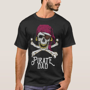 T-shirt Hommes Pirate Papa Jolly roger Crossbones Salle du