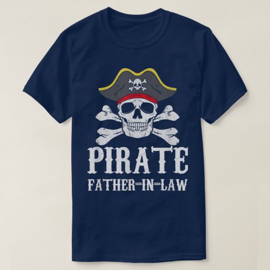 T-shirt Hommes Pirate PèreInLaw Père Pirate Correspondant  (Design devant)