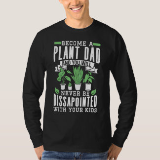 T-shirt Hommes Plante Papa Houseplant Gardener 4