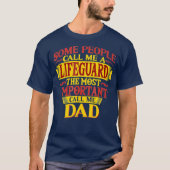 T-shirt Hommes Plus Important Appelez-Moi Papa Vifeguard T (Devant)