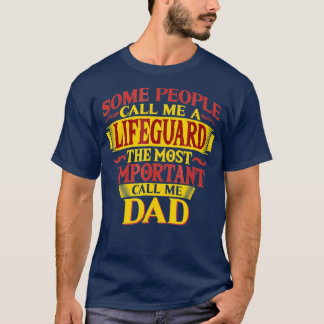 T-shirt Hommes Plus Important Appelez-Moi Papa Vifeguard T