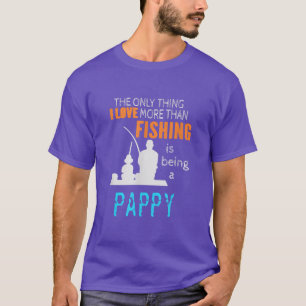 T-shirt Hommes plus que l'amour Pêche Pappy spécial grand-