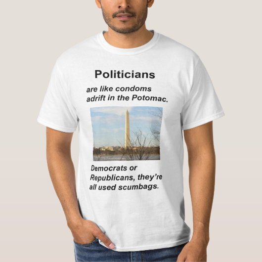 T-shirt Hommes politiques noirs (Devant)