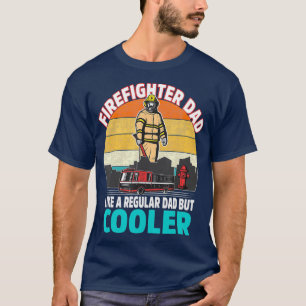 T-shirt Hommes Pompier Papa Régulier Mais Pères Glacièr
