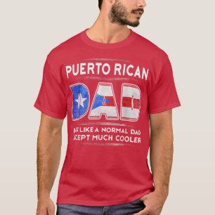 T-shirt Hommes Porto Rico Papa est beaucoup Glacière Fête