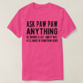 T-shirt Hommes Poser Paw Paw Tout Drôle Paw Paw Pawa Grand (Design devant)