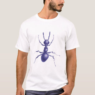 T-shirt Hommes pourpres tirés de fourmi