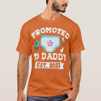 T-shirt Hommes Promus À Daddy 2023 Première Fête des pères