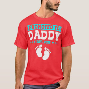 T-shirt Hommes Promus À Daddy Est 2022 Pères Première Fois