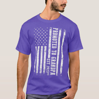 T-shirt Hommes promus à grand-père 2023 Drôle pour le nouv