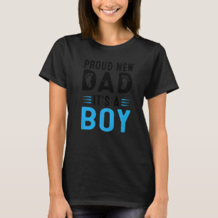 T-shirt Hommes Promus À Papa Fête des pères Fier Nouveau P