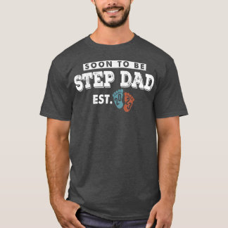 T-shirt Hommes promus à StepDad est 2023 Grossesse Bientôt