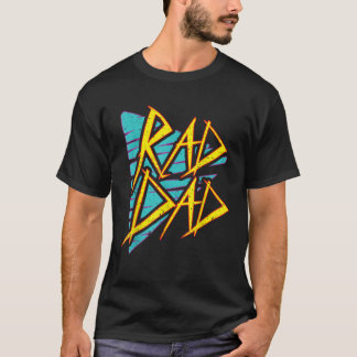 T-shirt Hommes RAD DAD 80s Papa Joke Nostalgic Retro 1980s