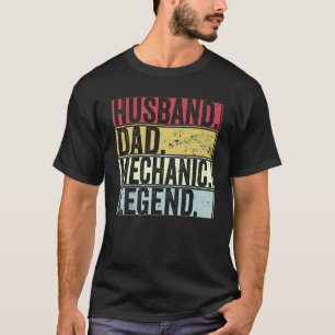 T-shirt Hommes Retro Mari Papa Mécanique Légende Pour Fath