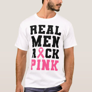 T-shirt Hommes Rock Rose Sensibilisation au cancer du sein