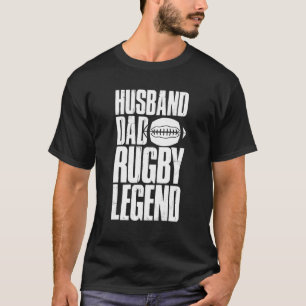 T-shirt Hommes Rugby Sports Mari Papa Rugby Légende Rugbys